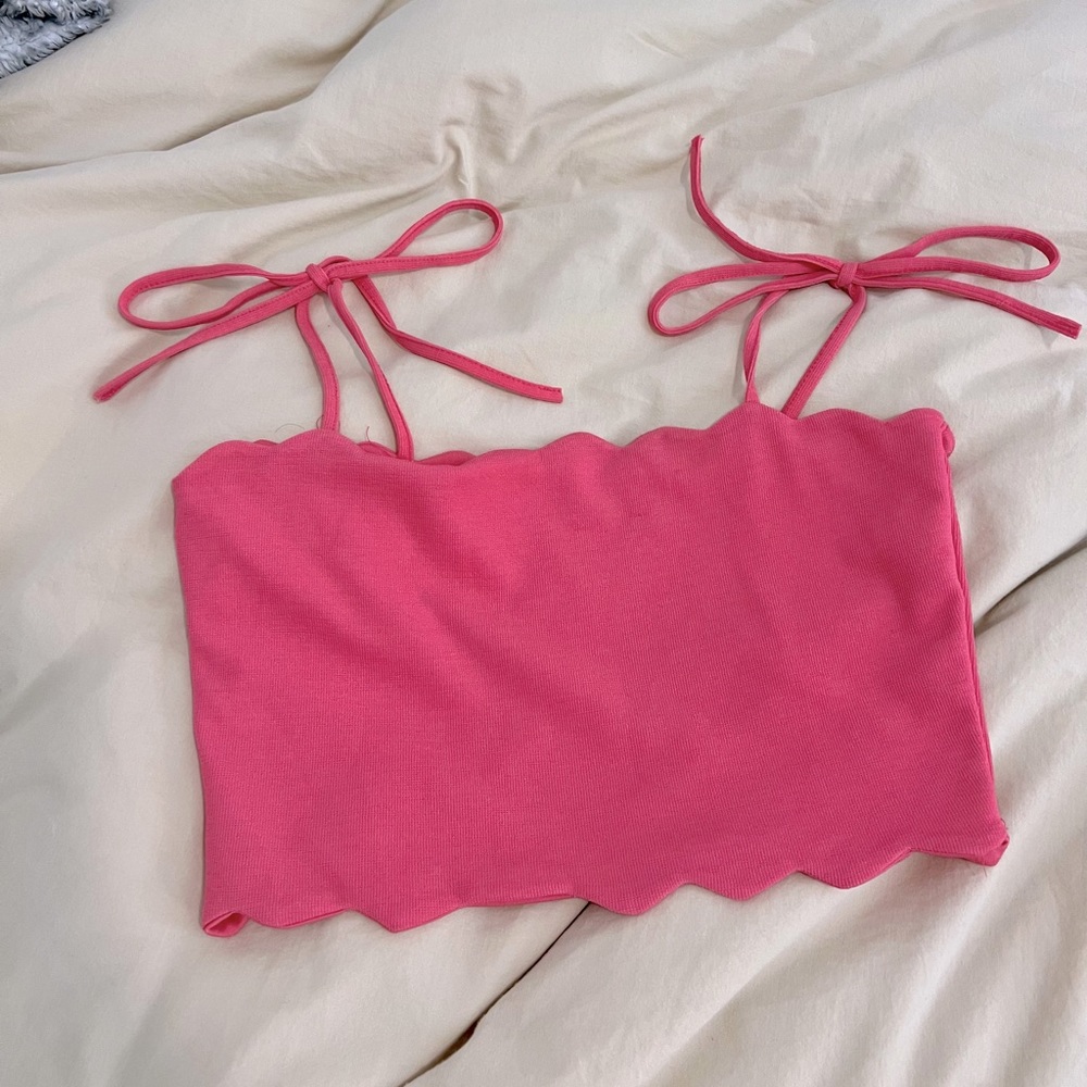 Zara pink crop top
